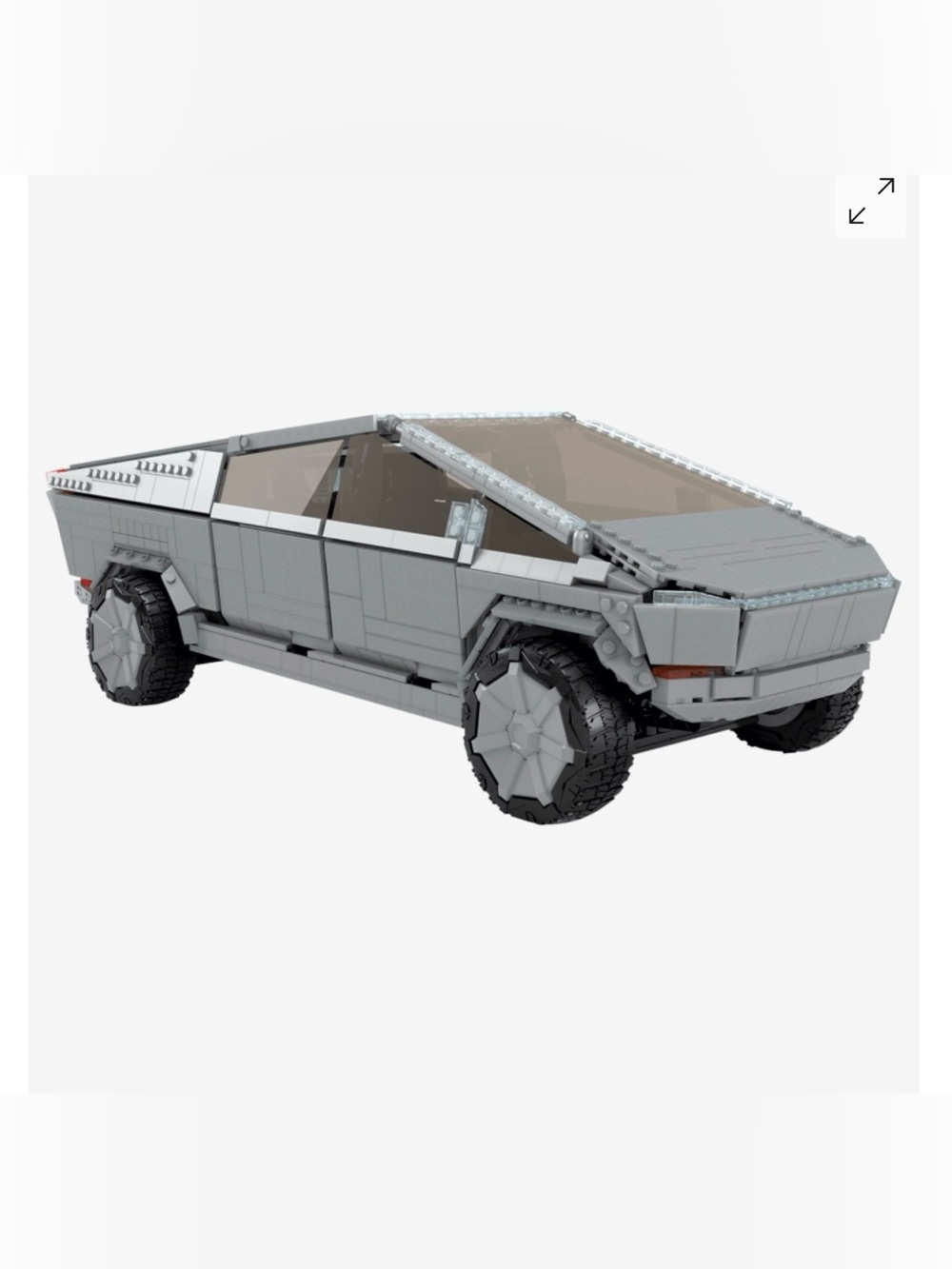 Mattel Gray Electric Pickup Truck